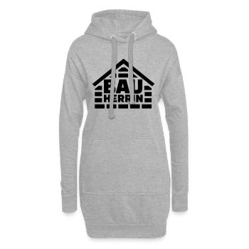 Bauherrin - Hoodie-Kleid - Grau meliert - Vorne
