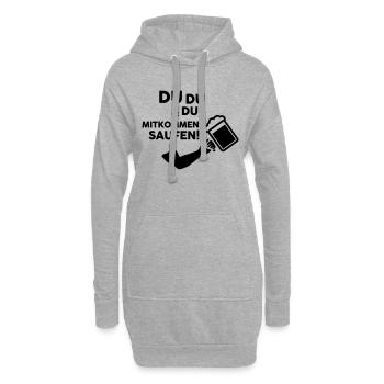 Mallorca - JGA - Party - Hoodie-Kleid - Grau meliert - Vorne