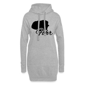 Föhr - Hoodie-Kleid - Grau meliert - Vorne