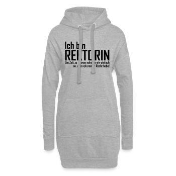 rektorin - Hoodie-Kleid - Grau meliert - Vorne