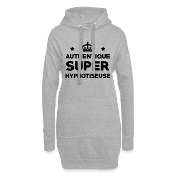 Hypnose / Hypnotiseur / Hypnotiseuse / Médecine - Sweat-shirt à capuche long Femme - gris chiné - Devant
