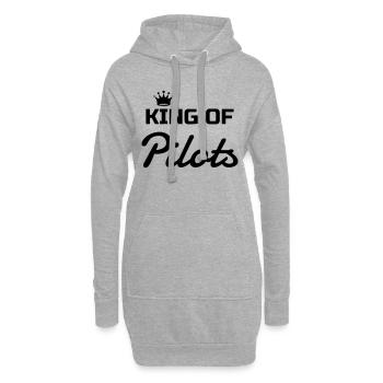 Flugzeug / Luftfahrt / Arbeit / Job - Hoodie-Kleid - Grau meliert - Vorne