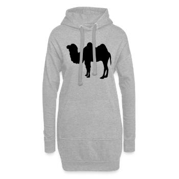 kamel - Hoodie-Kleid - Grau meliert - Vorne