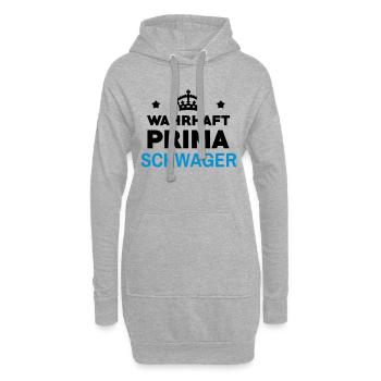 Ehe Schwager Liebe Paar Schwägerin Frau Braut Love - Hoodie-Kleid - Grau meliert - Vorne