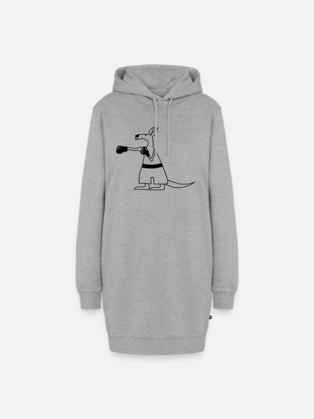 Kangaroo - Hoodie-Kleid - Grau meliert