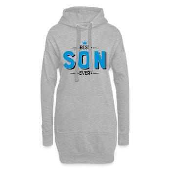Best son - Hoodie-Kleid - Grau meliert - Vorne