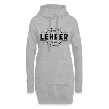 lehrer - Hoodie-Kleid - Grau meliert - Vorne