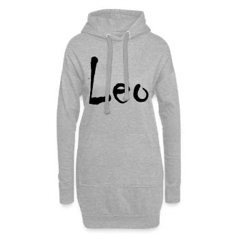 Leo - Hoodie-Kleid - Grau meliert - Vorne