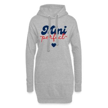 perfect pour enfant - Sweat-shirt à capuche long Femme - gris chiné - Devant