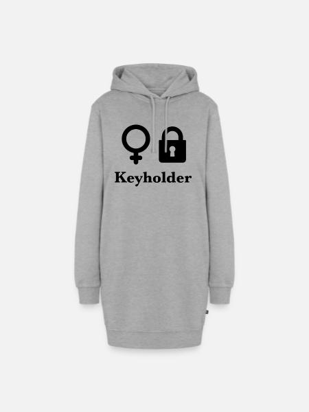 Keyholder - Hoodie-Kleid - Grau meliert