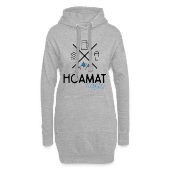 Heimat - Hoodie-Kleid - Grau meliert - Vorne