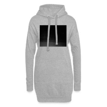 Gruselige Kreatur im Wald - Hoodie-Kleid - Grau meliert - Vorne