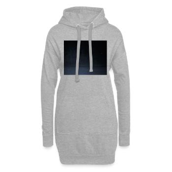 Gruselige Kreatur im Wald - Hoodie-Kleid - Grau meliert - Vorne