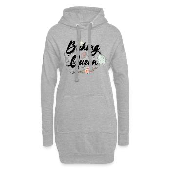 Boulangerie Baker Boulangerie Boulangerie Gâteau de confiserie - Sweat-shirt à capuche long Femme - gris chiné - Devant