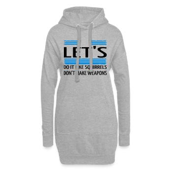 blagues cool géniales paix pour paris dictons hippie - Sweat-shirt à capuche long Femme - gris chiné - Devant