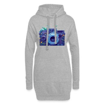 Photographe Appareil photo Photographes Photographie drôle - Sweat-shirt à capuche long Femme - gris chiné - Devant