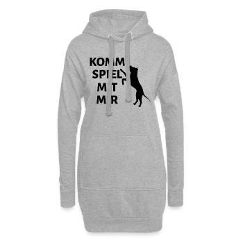 Dog Hund - Hoodie-Kleid - Grau meliert - Vorne