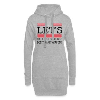 Sensibilisation au cadeau d’anniversaire des mammifères - Sweat-shirt à capuche long Femme - gris chiné - Devant