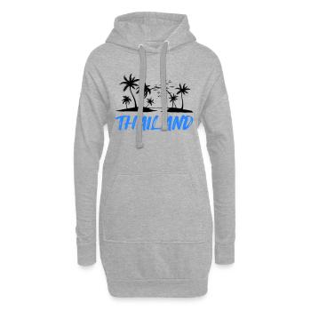 Thaïlande - Sweat-shirt à capuche long Femme - gris chiné - Devant