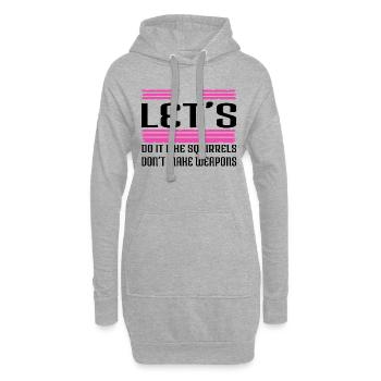 green gift birthday present idea family present - Hoodie-Kleid - Grau meliert - Vorne