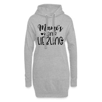 Mamas kleiner Liebling - Mama Tochter Sohn Shirt - Hoodie-Kleid - Grau meliert - Vorne