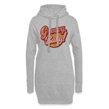 Groovy Baby - Hoodie-Kleid - Grau meliert - Vorne