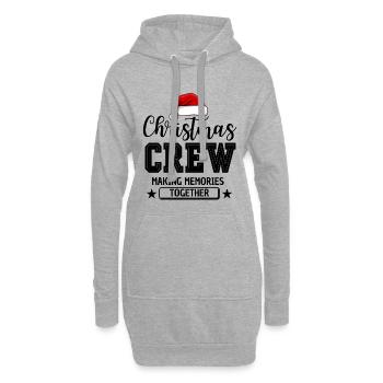 Équipage de Noël - Sweat-shirt à capuche long Femme - gris chiné - Devant