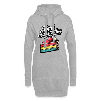 Total Surrender Kuchen Pop Art - Hoodie-Kleid - Grau meliert - Vorne