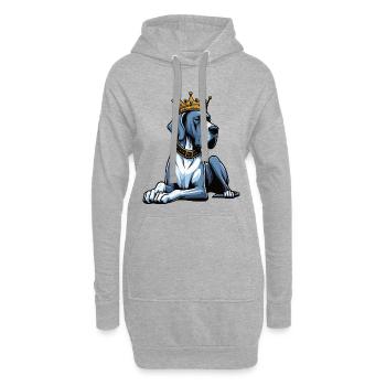 Grand Dogue Propriétaire de Dogue Grand Dane Fan de Grand Dogue - Sweat-shirt à capuche long Femme - gris chiné - Devant