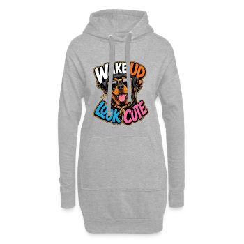 Rottweiler - Hoodie Dress - heather grey - Front