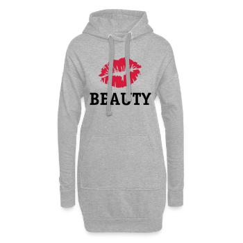 Beauty Kiss - Hoodie-Kleid - Grau meliert - Vorne