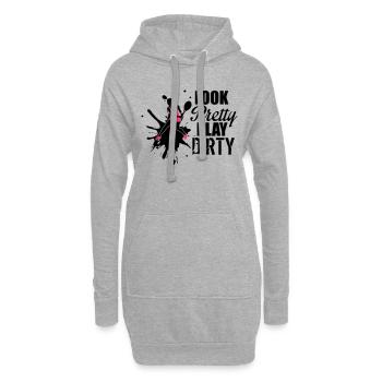 Look pretty play dirty - tennis - Hoodie-Kleid - Grau meliert - Vorne