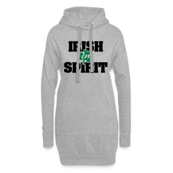Irish In Spirit - Sweat-shirt à capuche long Femme - gris chiné - Devant