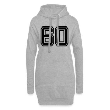 60 - Hoodie-Kleid - Grau meliert - Vorne