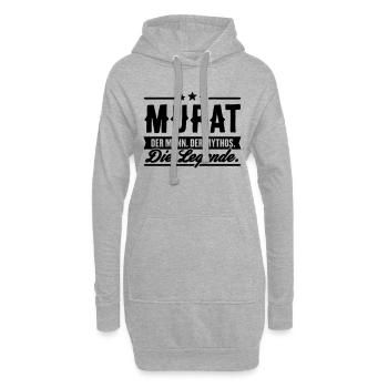 Man Myth Legend Murat - Hoodie Dress - heather grey - Front