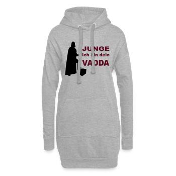 Ich bin dein Vater - Hoodie-Kleid - Grau meliert - Vorne