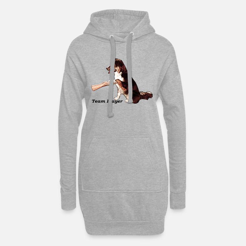 Aussie Team Player 2 - Hoodie-Kleid - Grau meliert
