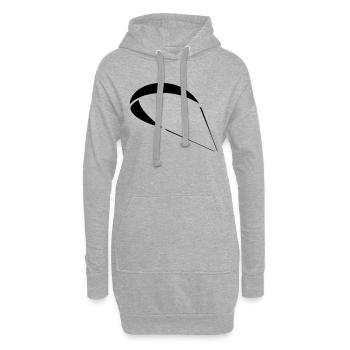 Kite Gleitschirm - Hoodie-Kleid - Grau meliert - Vorne