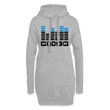 Equalizer Play - Hoodie-Kleid - Grau meliert - Vorne