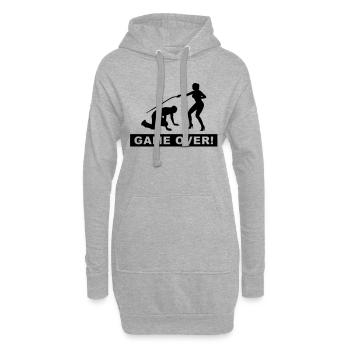 Junggesellenabschied - Hoodie-Kleid - Grau meliert - Vorne