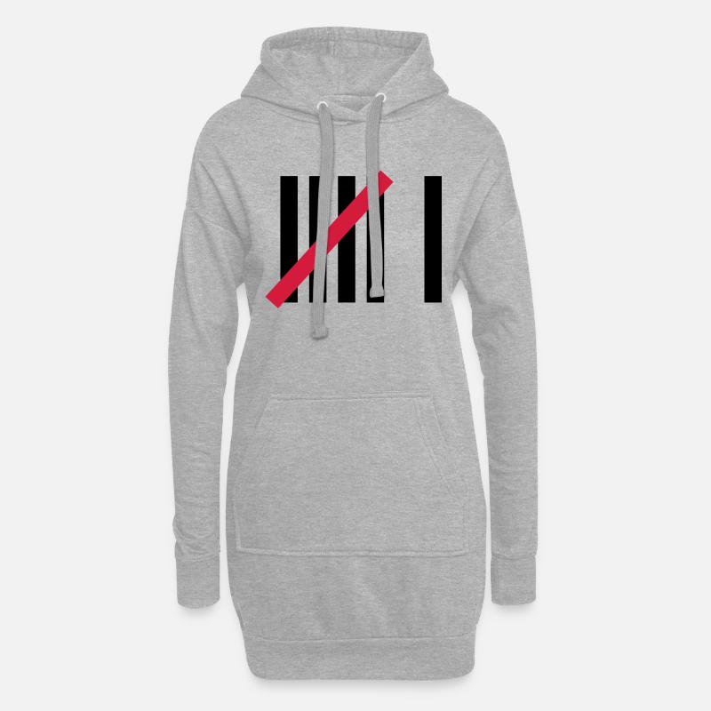 6 . Geburtstag - Hoodie-Kleid - Grau meliert