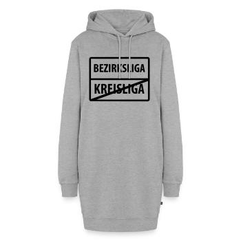 kreisliga bezirksliga aufsteiger - Hoodie-Kleid - Grau meliert - Vorne
