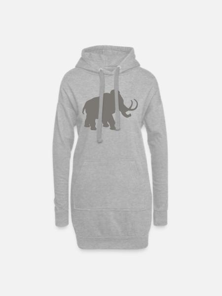 mammoth - Hoodie Dress - heather grey