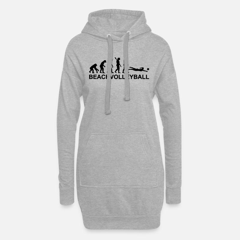 Évolution Beach volley - Sweat-shirt à capuche long Femme - gris chiné