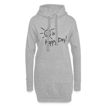 Oh Happy Day - Hoodie-Kleid - Grau meliert - Vorne