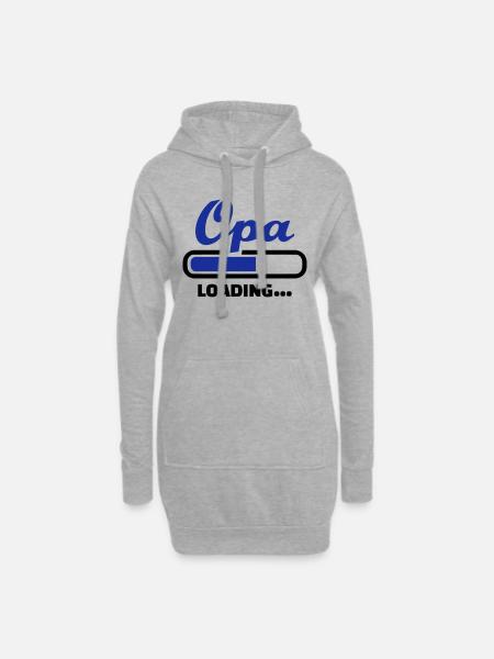 Opa - Hoodie-Kleid - Grau meliert