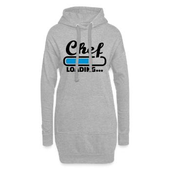 Chef - Hoodie-Kleid - Grau meliert - Vorne