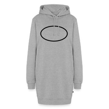 A Personnaliser / Custom / Customiser / Customize - Sweat-shirt à capuche long Femme - gris chiné - Devant