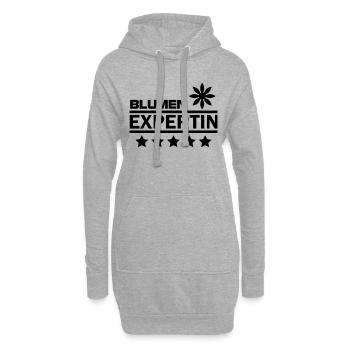 blumen expertin - Hoodie-Kleid - Grau meliert - Vorne
