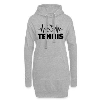 Tennis - Hoodie-Kleid - Grau meliert - Vorne